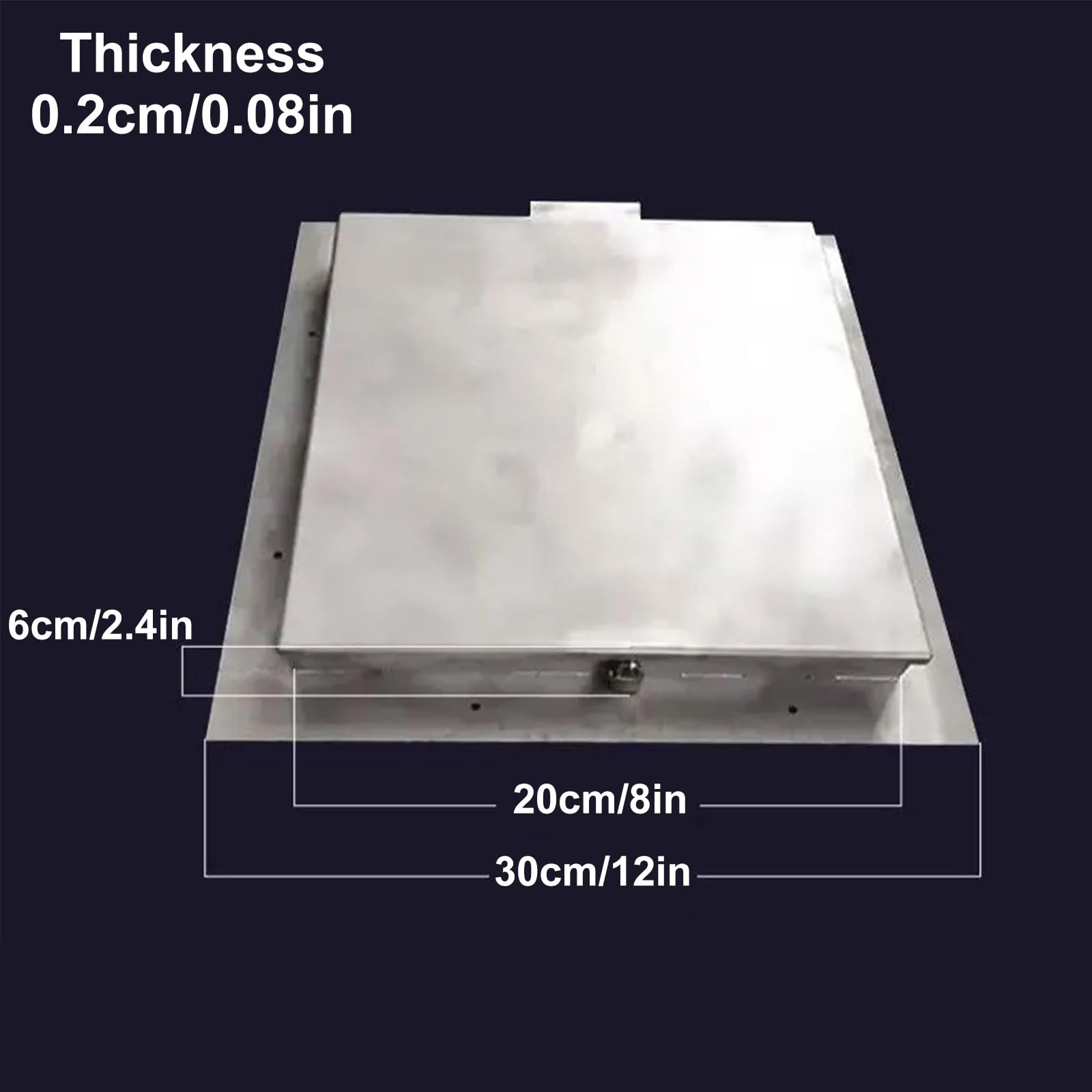 Tapa Rejilla Desague Terraza Jardin, Arqueta Marco de Acero Inoxidable para Bomba de Sumidero Séptico, Ideal para Patios(30x30cm/12x12in)