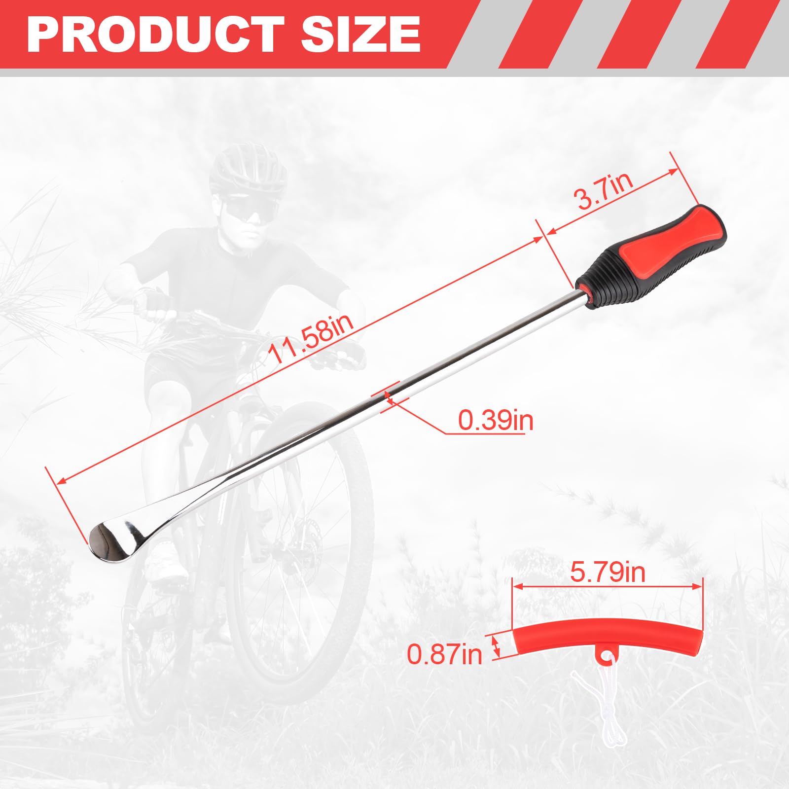 15 Tire Spoons Kit Tire Changing Tool for Motorcycles Dirt Bikes Lawn Mowers and More 29PCS Tire Removal — view 3