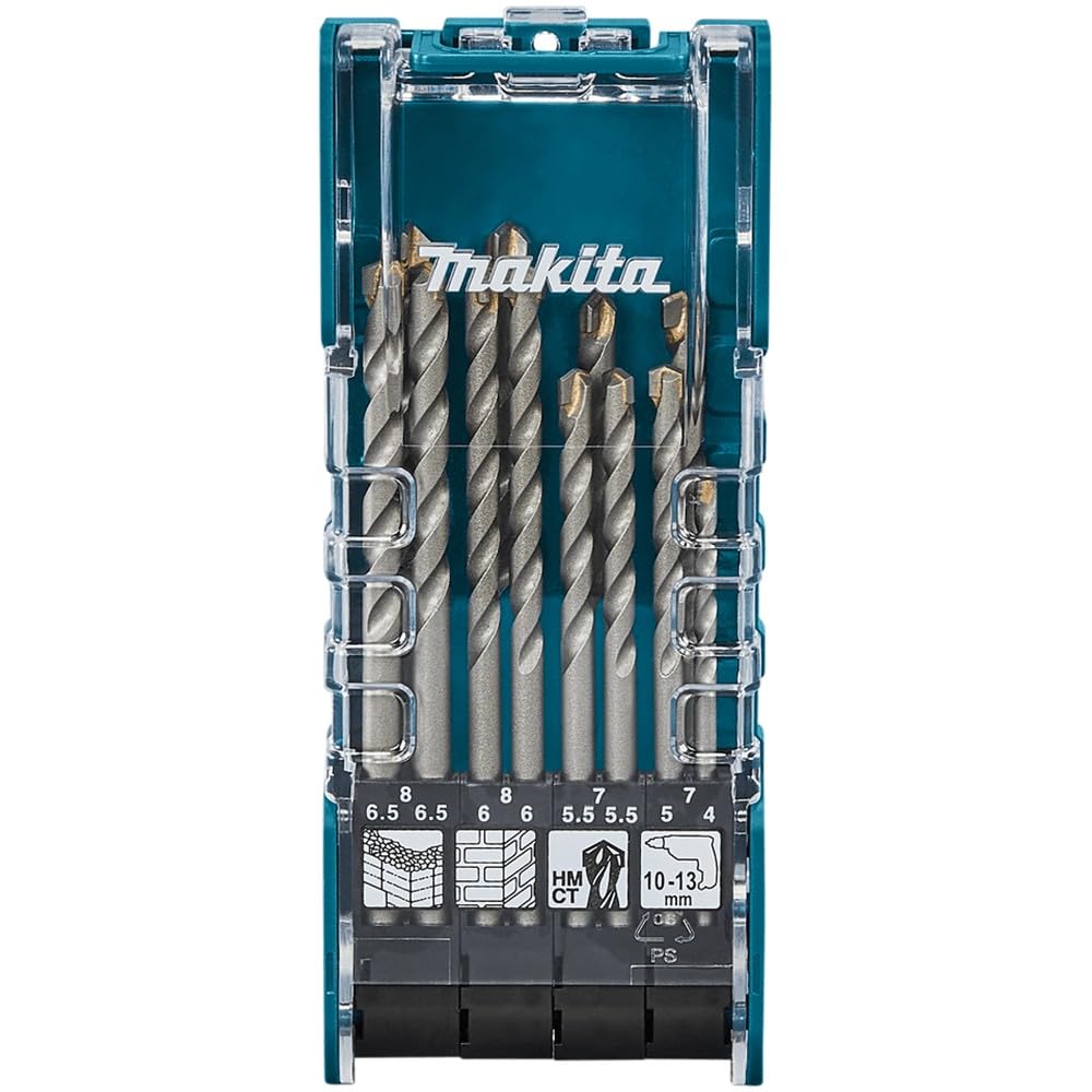 Makita Accessori - Set Di Punte Da Trapano Per Muratura SDS Plus Da 5