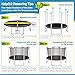 Upper Bounce Machrus Trampoline Net Replacement 7.5FT 8FT 9FT 10FT 12FT 13FT 14FT 15FT 16FT- Safety Net for Straight Poles/Arches Round Trampoline