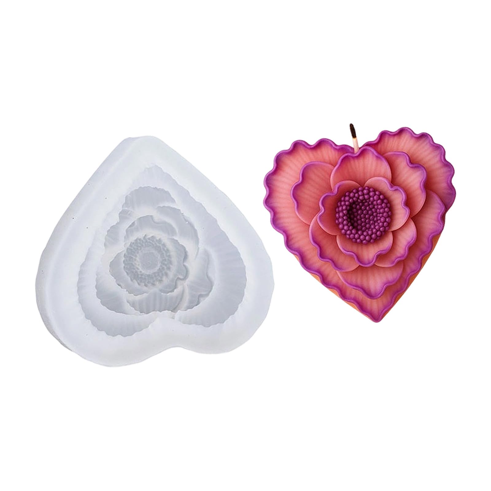 Pangboer 50 4148 Relief Mold, Silicone Hobby Casting Form, Decorative Wax Tool, Home Project, Textured Display Creations Mold Relief Wax Form Hobby Decor Silicone Beginner Maker Home