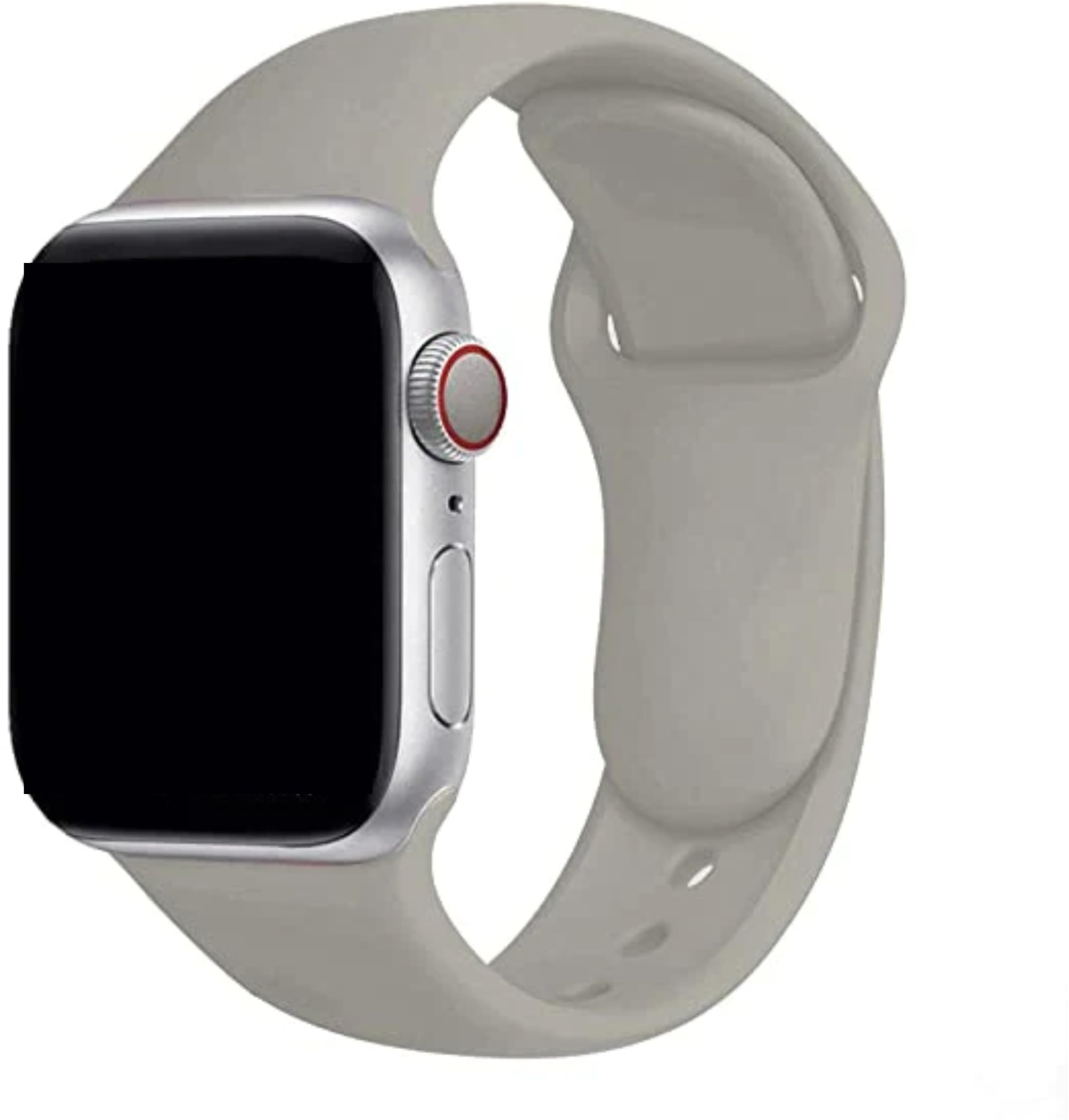 KICKSTORM Soft Silicone Band Adjustable Loop Sport Compatible with Apple Watch Series Strap 9/8/7/6/5/4/3/2/1/SE Compatible For Strap 38mm / 40mm / 41mm Smart Watch Strap Smart Watch Strap (GREY) (B0CV7TWSKM) Amazon Price History, Amazon Price Tracker