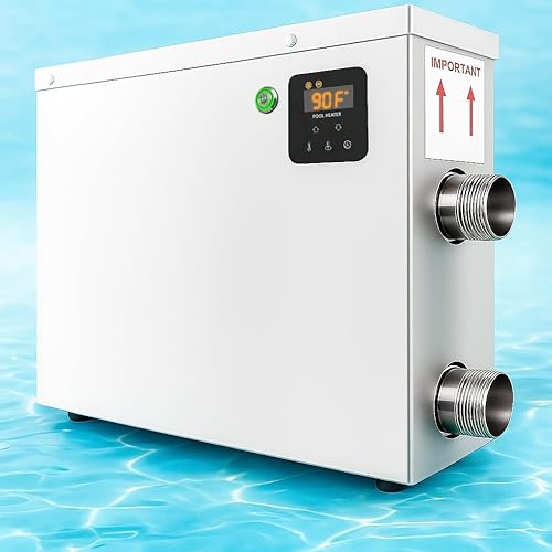 Calentador eléctrico de piscina para piscinas enterradas y sobre el suelo, 11 kW, 220 V, calentadores de bañera de hidromasaje con pantalla táctil