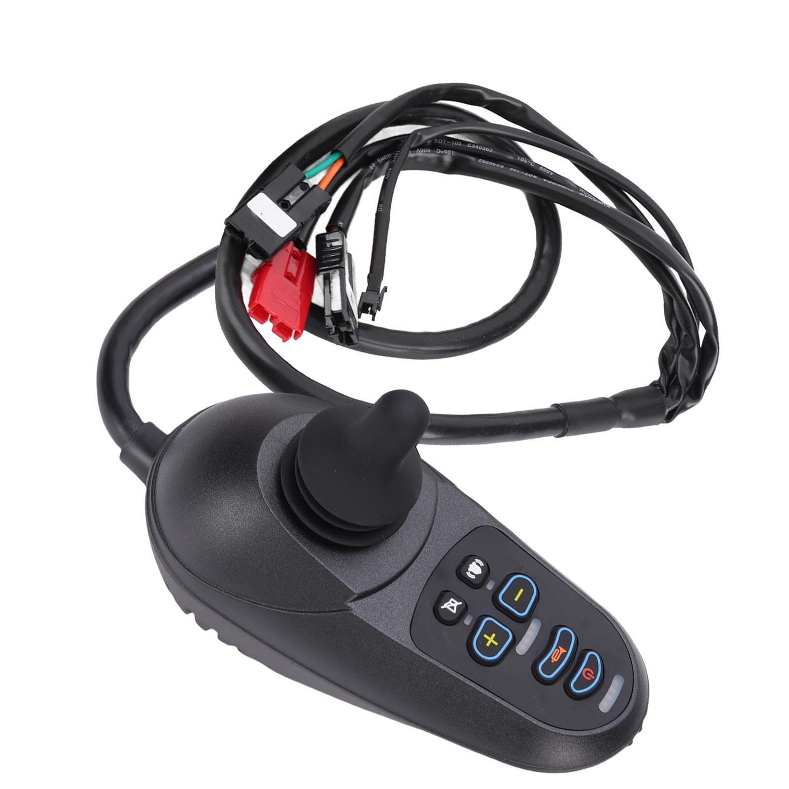Jiawu Controller Joystick Ad Alta Corrente da 50 A con Impugnatura Ergonomica, Pratica Sostituzione del Joystick della Sedia per Disabili per un Controllo Confortevole