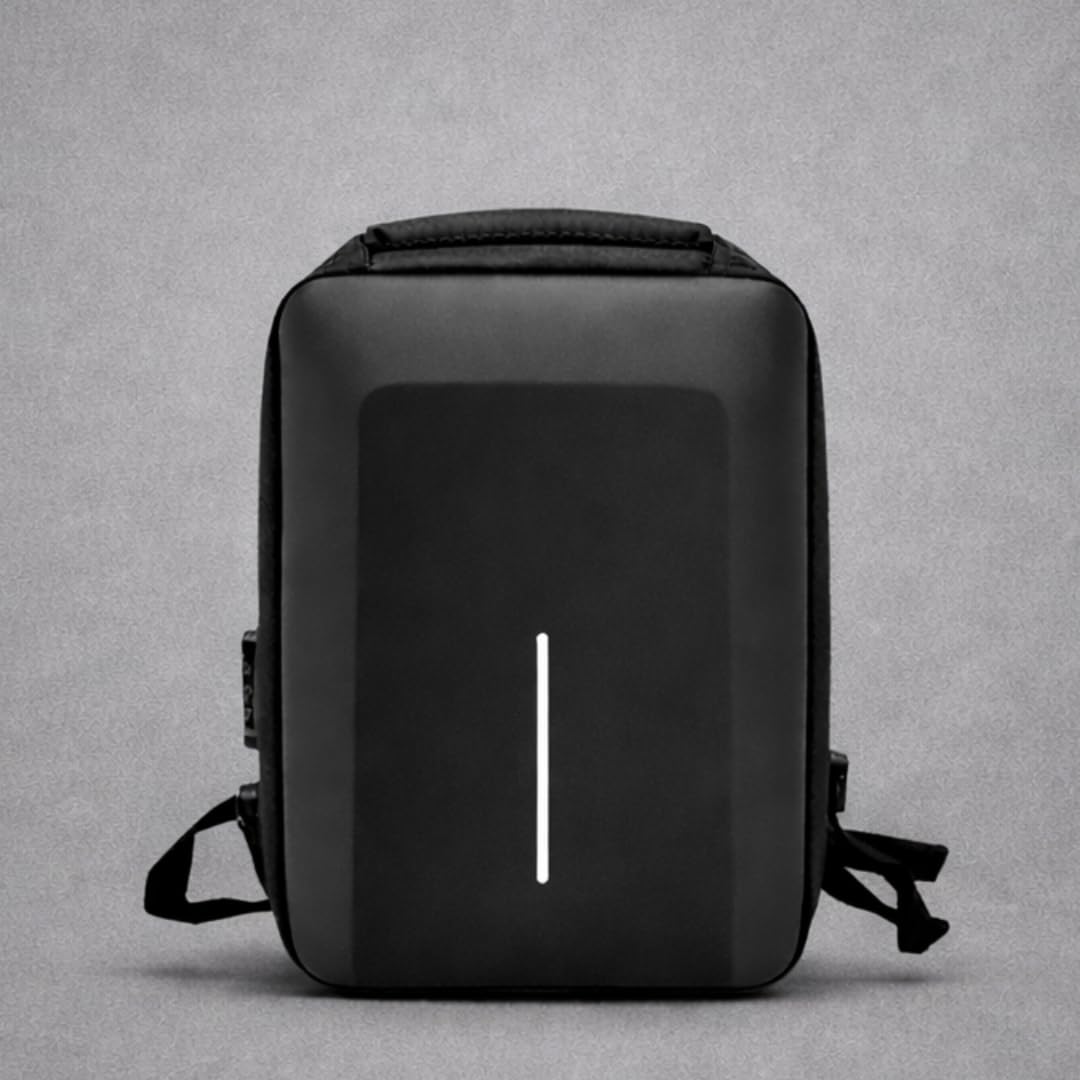 Niloni Premium Laptop 27Ltr Laptop Backpack Series, Fit 15.6" Laptop,Hard Shell Laptop Backpack, Smart Connectivity, Padded Laptop Compartment Waterproof For Office/Travelling (Armor Blaze), Black-image-11