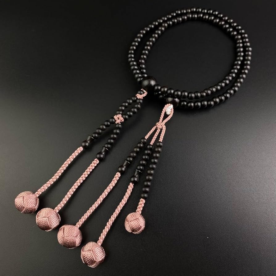 Amazon｜WONDERFUL LOTUS 妙｜蓮｜花 数珠 日蓮宗 女性用 8寸 本