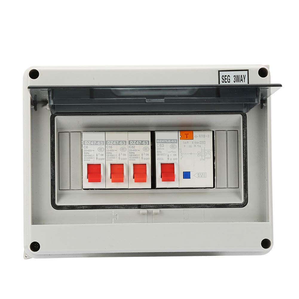 Buy 3 Way Consumer Unit Circuit Breaker Panel, Garage Consumer Unit