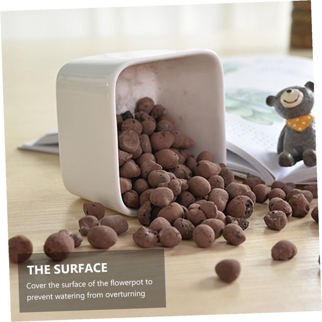 Cerámica Triturada para Jardinería 1 Kg Paquete Bolas de Ceramsita Transpirables 05-1 CM Guijarros de Arcilla para Drenaje y Retención de Agua Suelo para Macetas y Cultivo sin