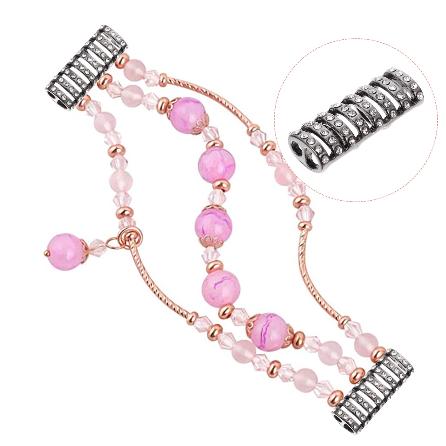 Housoutil 50 Pièces connecteur de sangle décor en strass connecteur de bande de montre montres connecteur de montre en alliage accessoire de bracelet de montre bijoux Regardez adaptateur