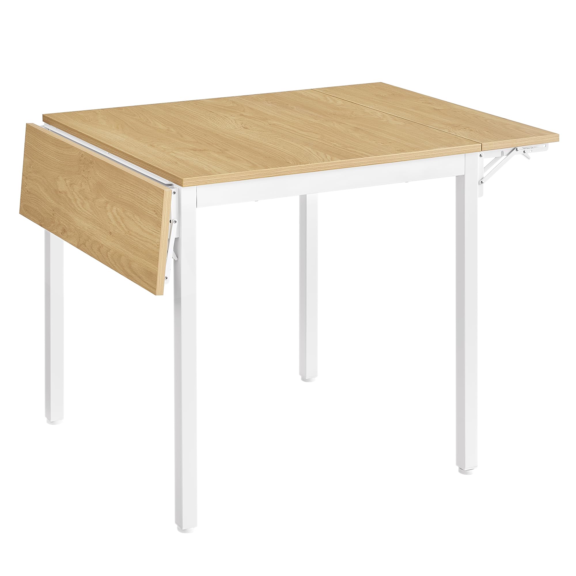 SoBuy klaptafel met 2 kleppen en 3 opslagplanken, Opvouwbare Keukentafel, Opklapbare Eettafel, Ruimtebesparend, 180 x 60 x 77 cm, FWT62-N SoBuy klaptafel met 2 kleppen en 3 opslagplanken, Opvouwbare Keukentafel, Opklapbare Eettafel, Ruimtebesparend, 180 x 60 x 77 cm, FWT62-N