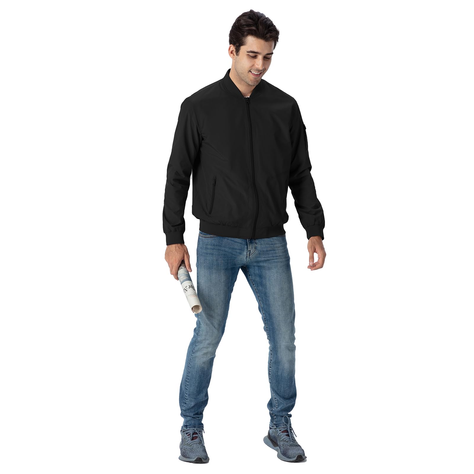 Rdruko Bomberjacke Herren Blouson jacke Übergangsjacke Leichte Fliegerjacke Herbst Male Freizeit Outdoor Jacken
