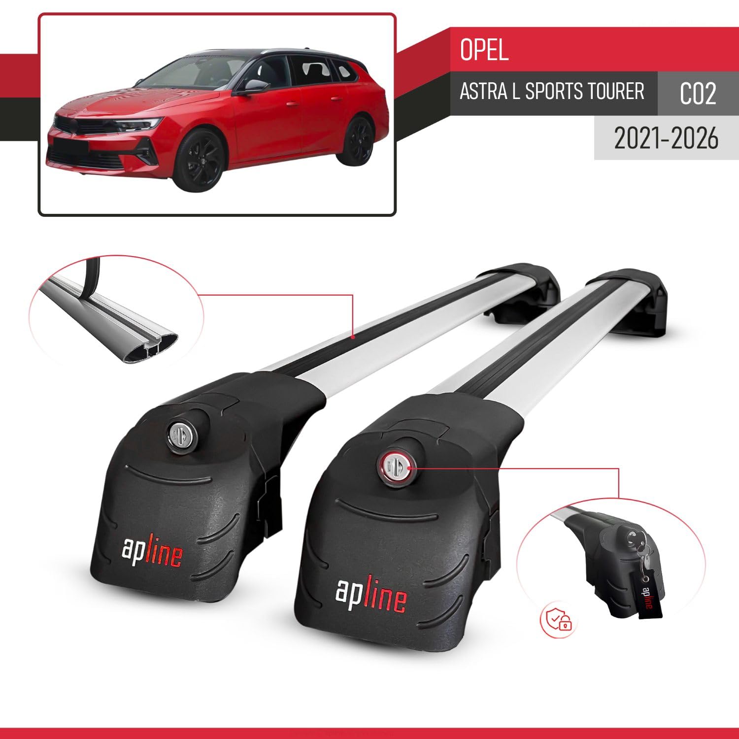Achterklep spoiler Irmscher Opel Astra L Sports Tourer