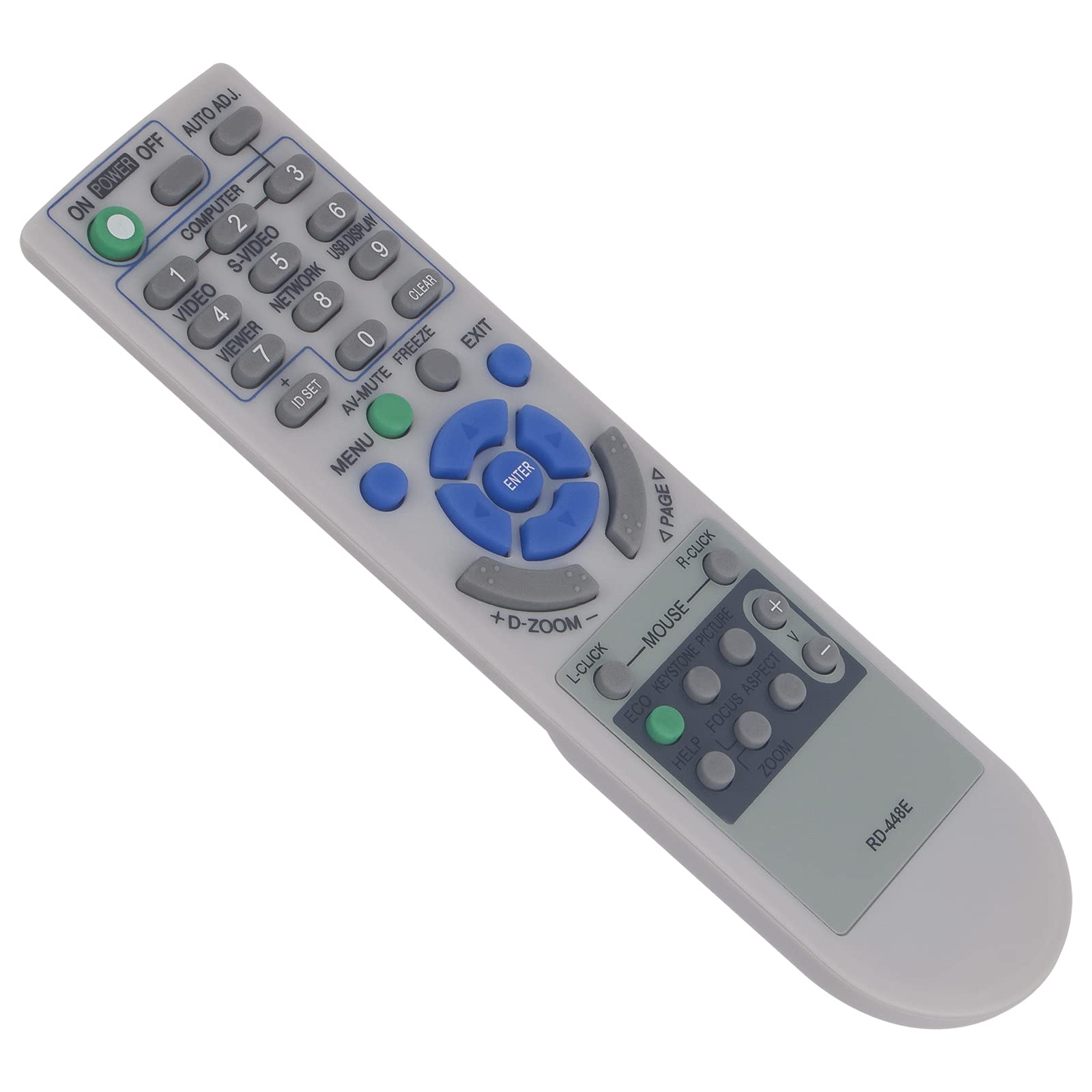 VINABTY Telecomando Ricambio RD-448E Per Proiettori NEC (M300WS, M300XS, M350XS, M260WS) - copertina