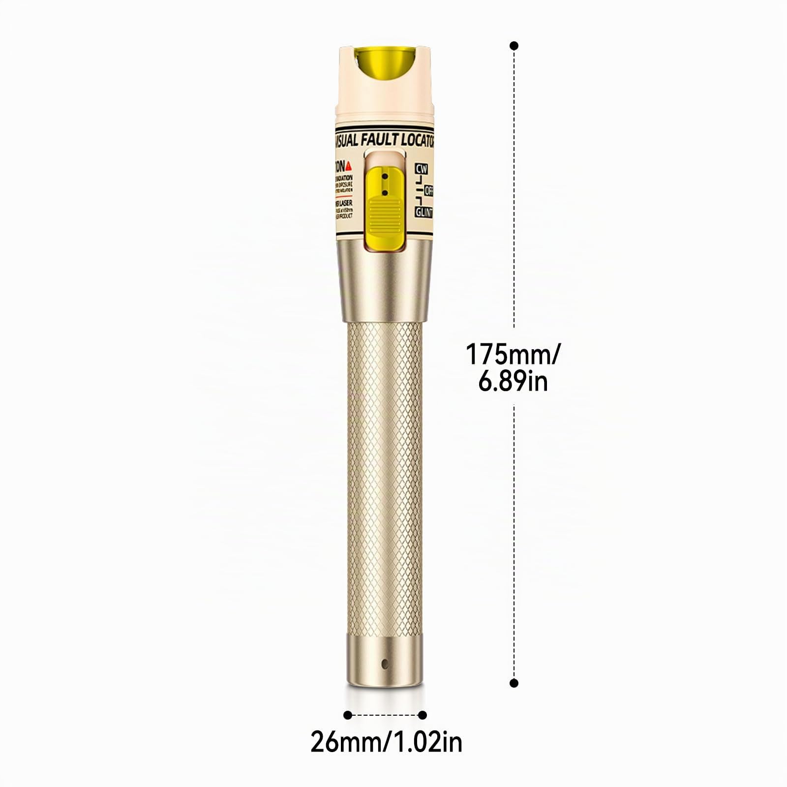 Localisateur visuel de défauts 100 mW, testeur de câble à fibre optique avec interface universelle de 2,5 mm, adaptateur FC/ST/SC, pour test de câble réseau à fibre optique