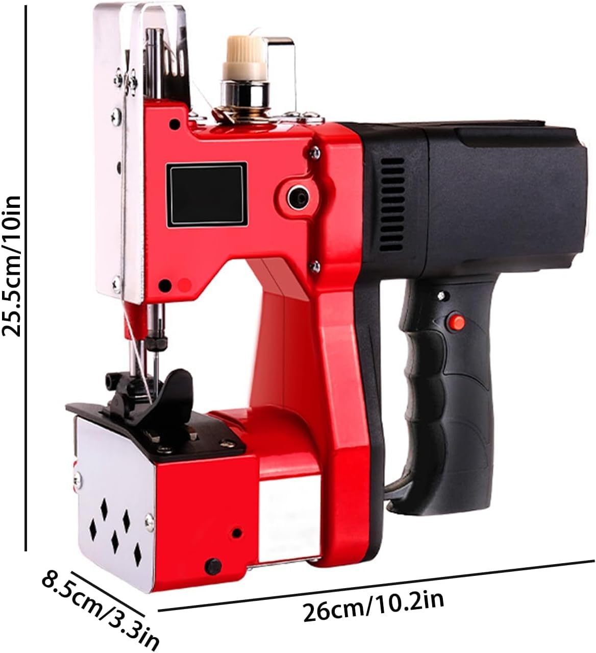Automatyczna maszyna do szycia z nożem do nici i obsługą jedną ręką, elektryczna 110V do domu i DIY, przenośna z 12 ściegami, regulacją prędkości i kompletnym zestawem startowym dla początkujących
