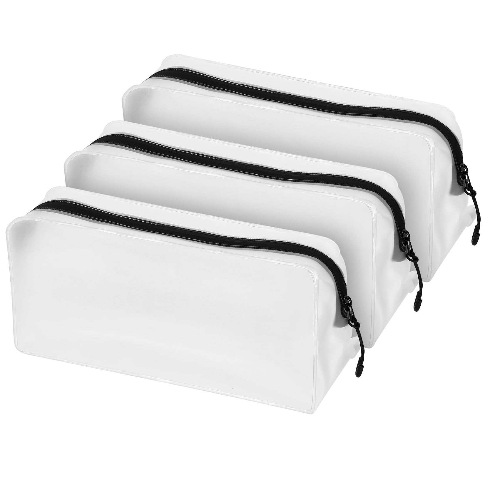 3pcs Clear Travel Toiletry Bag for Travel Bag, TSA Approved Travel Toiletries Bag for Women Men, Airport Security Liquids Bags Toiletry Bags, Airport Carry On Cosmetic Bags for Travel Accessories