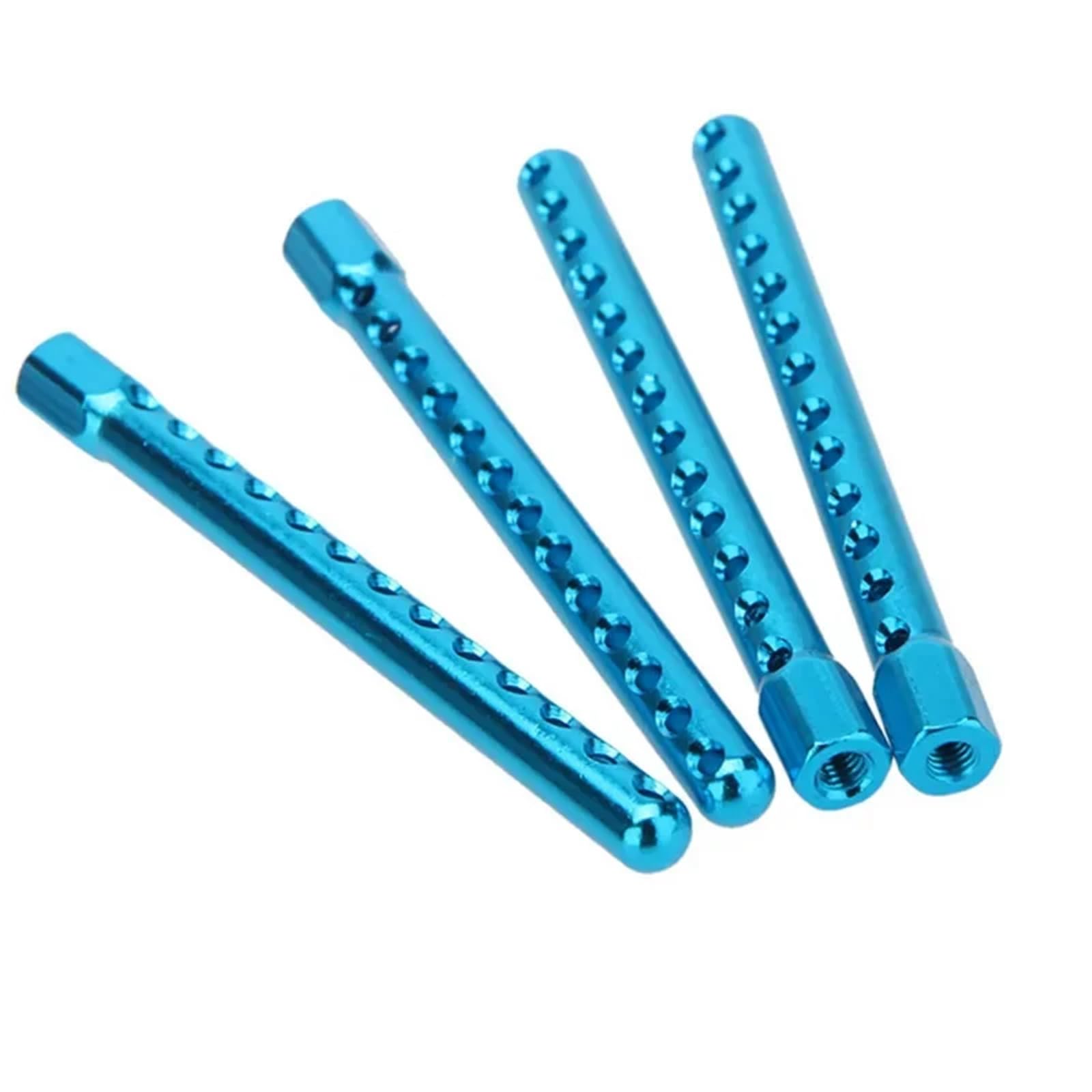 para HSP 102037 02144 para Redcat para Traxxas para Axial 1/10 RC Coches Arrastre 4 Uds Soportes Cuerpo Aluminio Piezas Mejora Repuestos