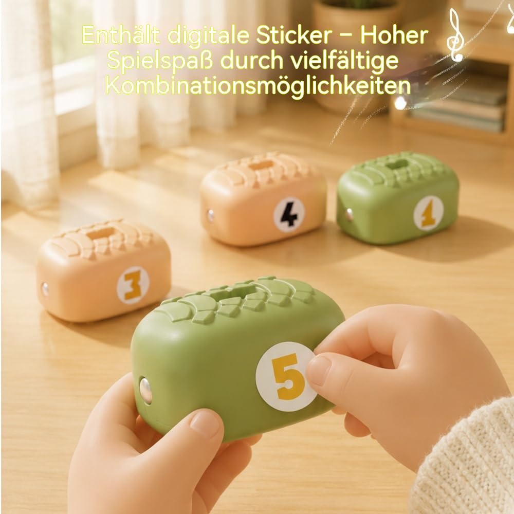 2 Set Wiederaufladbarer Magnet Schlangenzug Eisenbahn Spielzeug für Kinder | Krabbelnde Spielzeug Schlange Spielzeug für Bausteine, aus ABS, für kleine Kinder, Zuhause, Park, Schlafzimmer, Fußboden