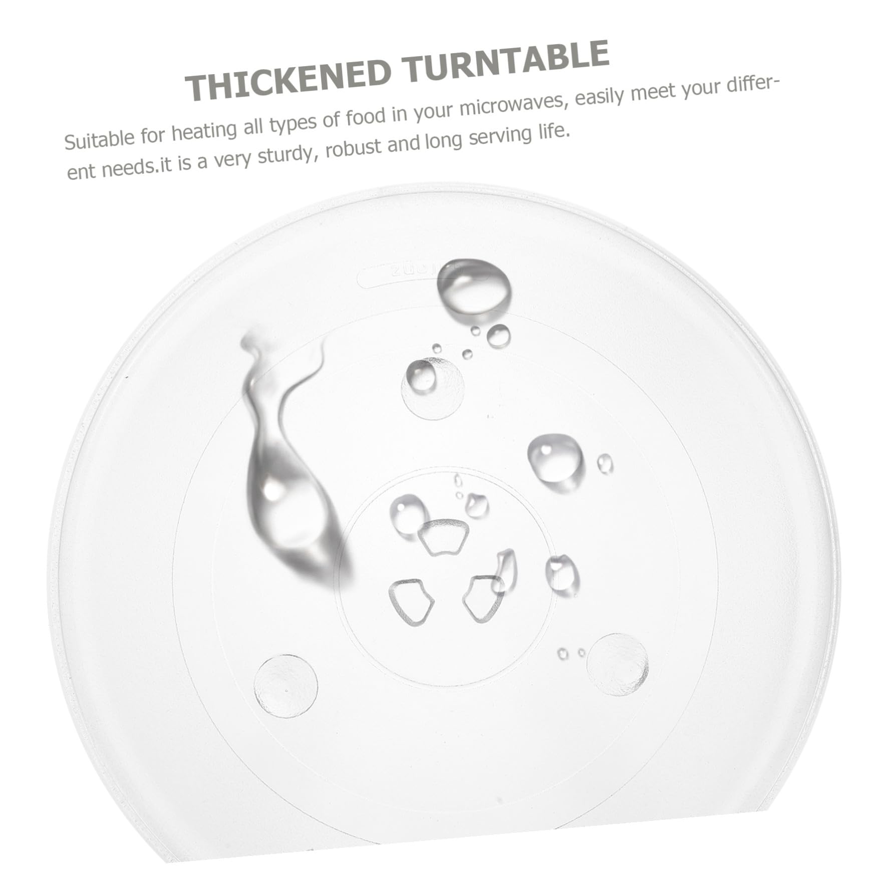 Hemobllo Plato Giratorio de Vidrio para Microondas y Horno Resistente y Duradero Compatible con Múltiples Modelos Fácil de Instalar y Seguro para Calentar Alimentos