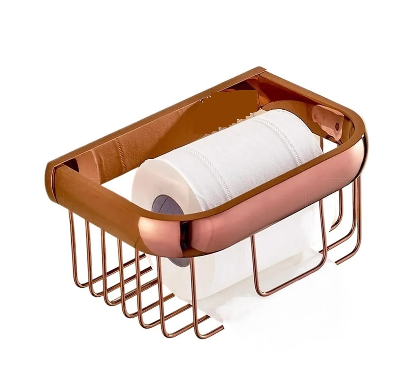 Brushed Brass Toilet Paper Holde Bathroom Accessories Brass Wall Mounted Bronze for bathroom home renovation wall mounted(Color1)