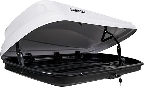 Miniatura 5 de Caja de transporte de carga en la azotea con llaves de seguridad, capacidad de peso de 130 libras, 14 pies cúbicos, carcasa rígida para montaje en