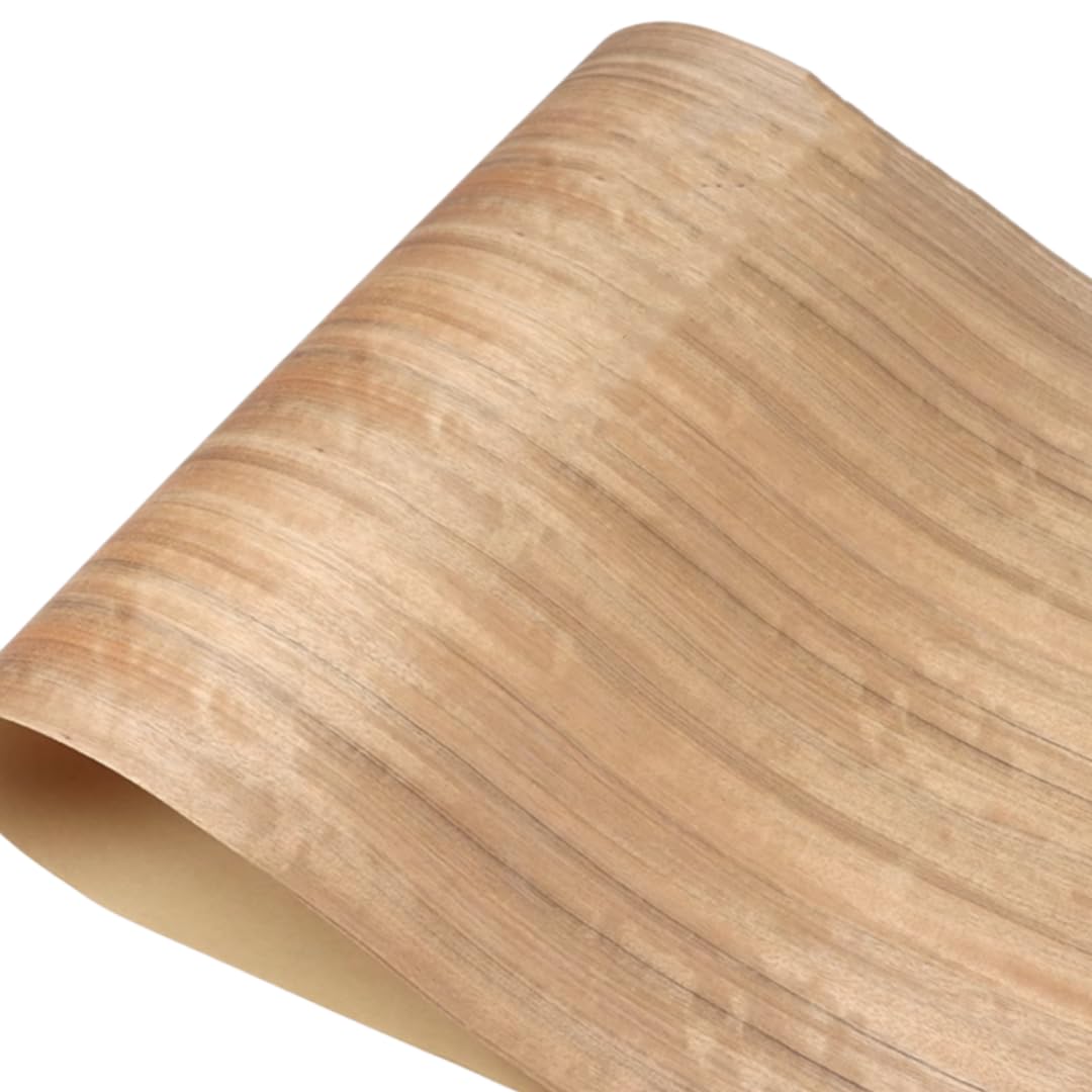 Hoja de chapa de madera de nogal de 0,25 mm de ancho, 2,5 x 0,58 metros, ideal para proyectos de bricolaje, renovaciones de pared, decoración de puertas de armario y renovación de muebles
