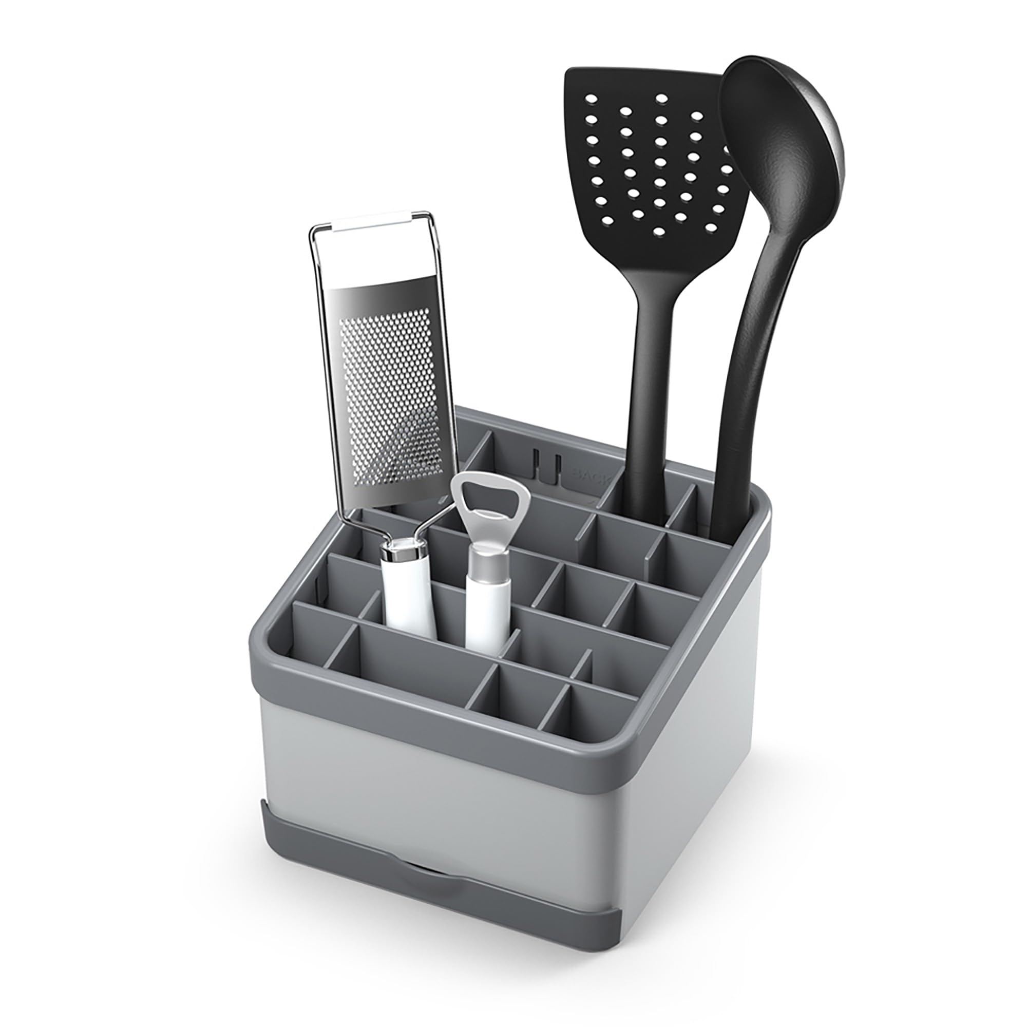 Metaltex UTILTEX Cutlery Basket, Plastic, Grey
