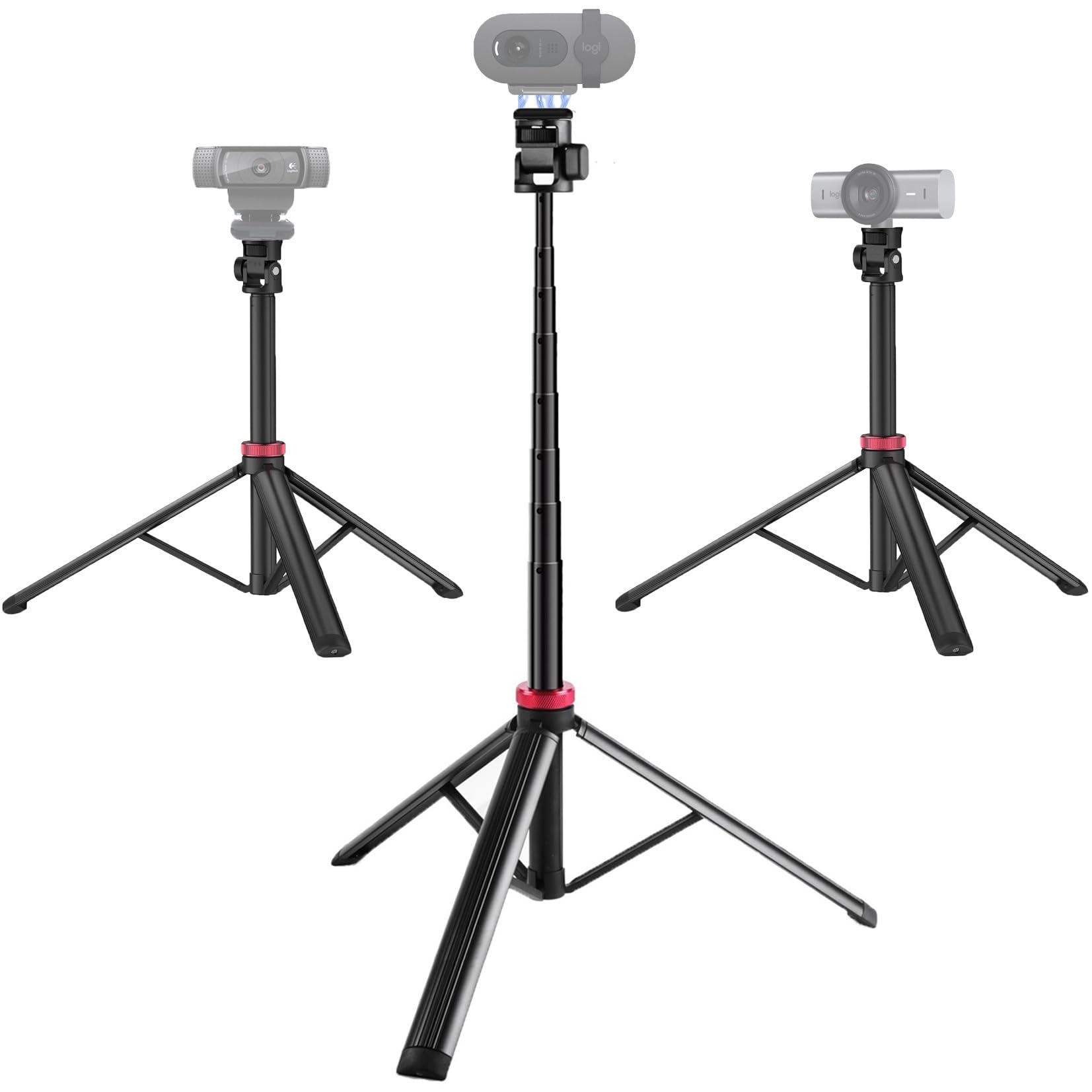 Trépied pour webcam Logitech Brio-101 C920x MX Brio 4K C922x C925e Brio 500 Brio 4K 80''