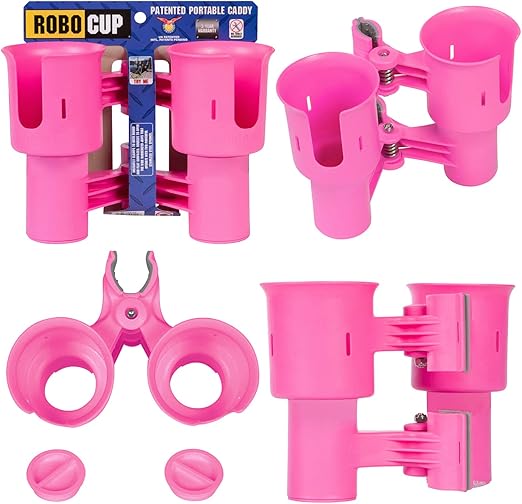 (Hot Pink), Best Cup Holder for Drinks, Fishing Rod/Pole, Boat, Beach Chair, Golf Cart, Wheelchair, Walker, Drum Sticks, Microphone Stand