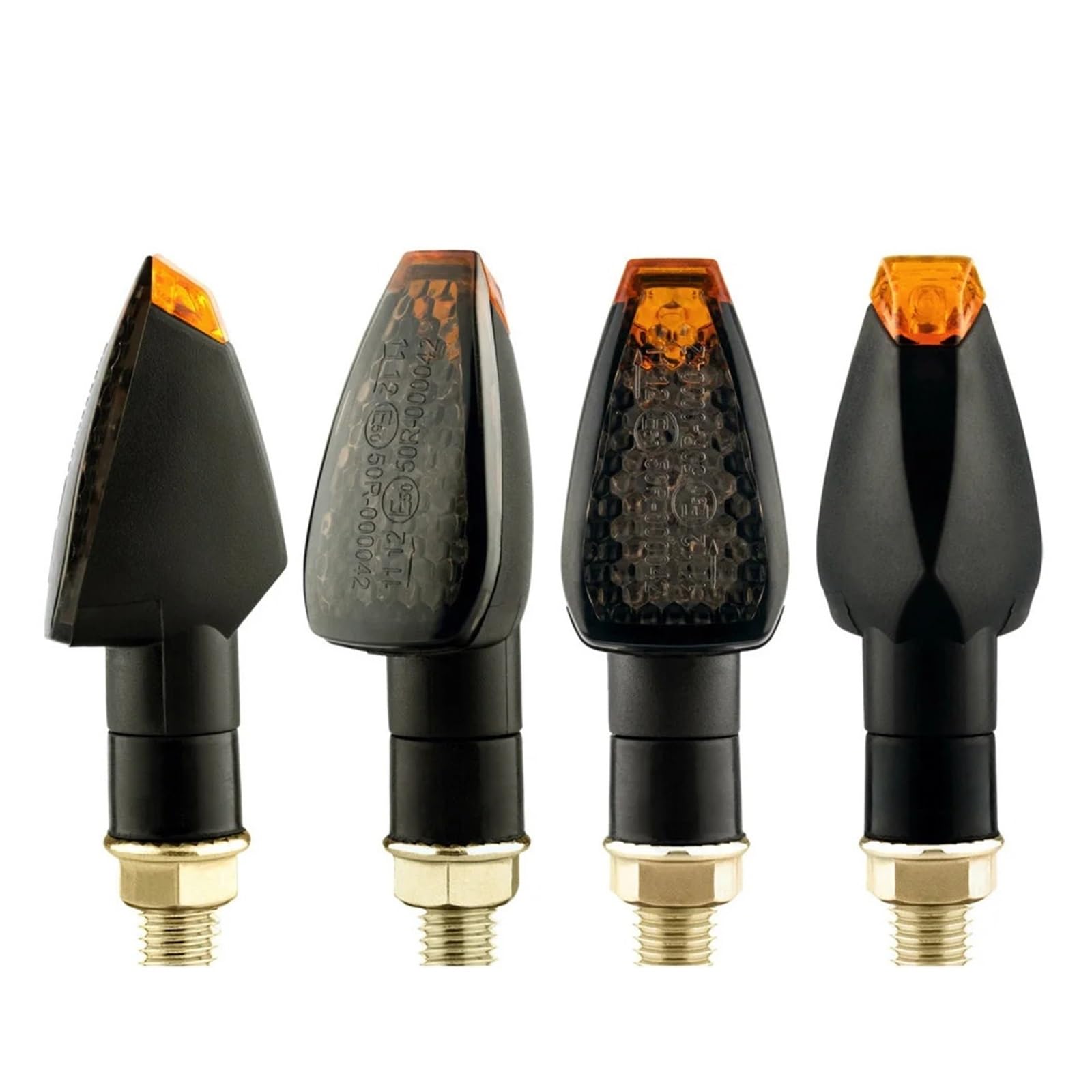 Indicatori Di Direzione Per Motociclette Omologati E50 Mark Indicatore Di Direzione 14 LED Indicatore Di Direzione Luce Ambra 12 V/24 V M10 Emark indicatoris direzione