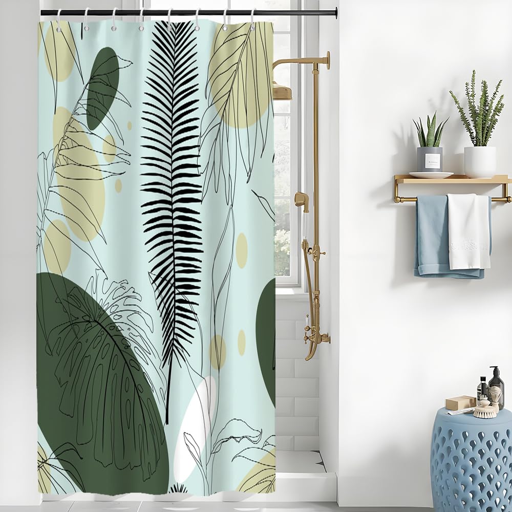 Uiiooazy Duschvorhang 120x180cm, Duschvorhang Boho Style Abs