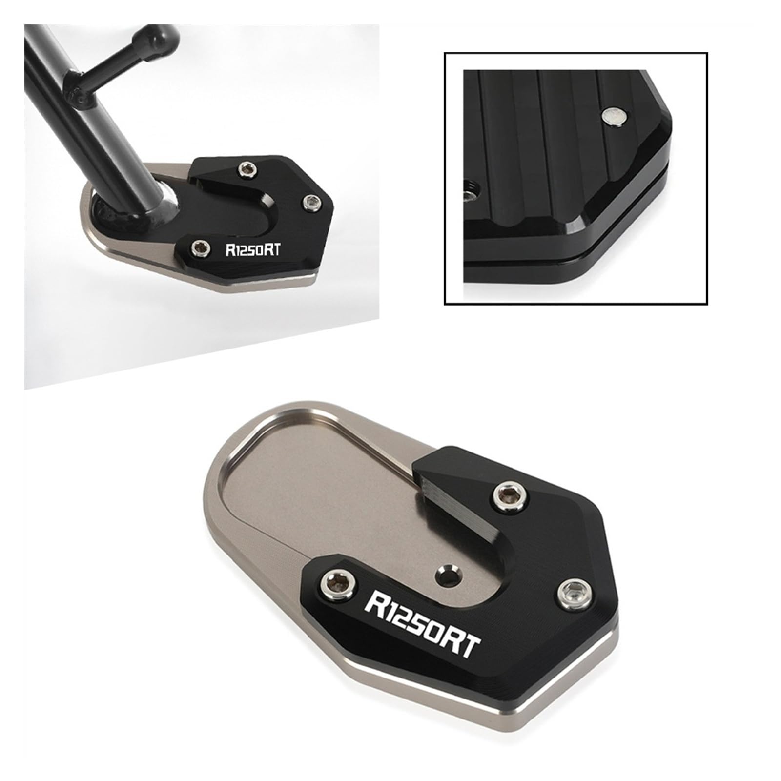 Plaque Béquille Moto Bavettes Pour B&MW R12 Pour NINET R 12 R12NINET 2024 2025 Plaque Agrandissement Béquille Moto