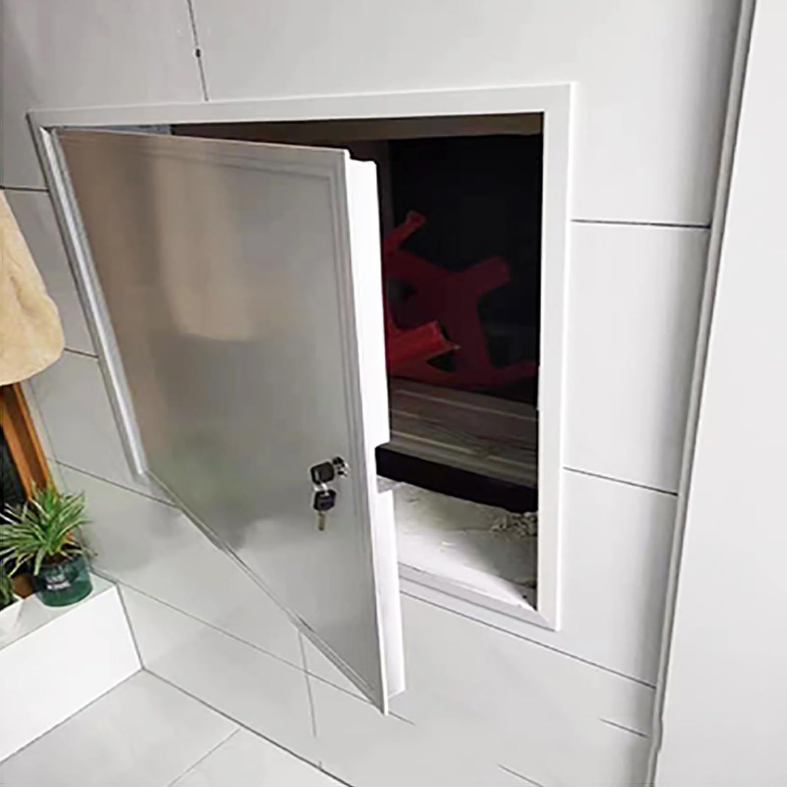 Dailify Access Panel 300x400 400x500 500x800 900x900 mm Access Hatch Door, Concealed Plumbing Inspection Panel, Drywall Hole Covering Access Cover Plate(16x32in (400x800mm))