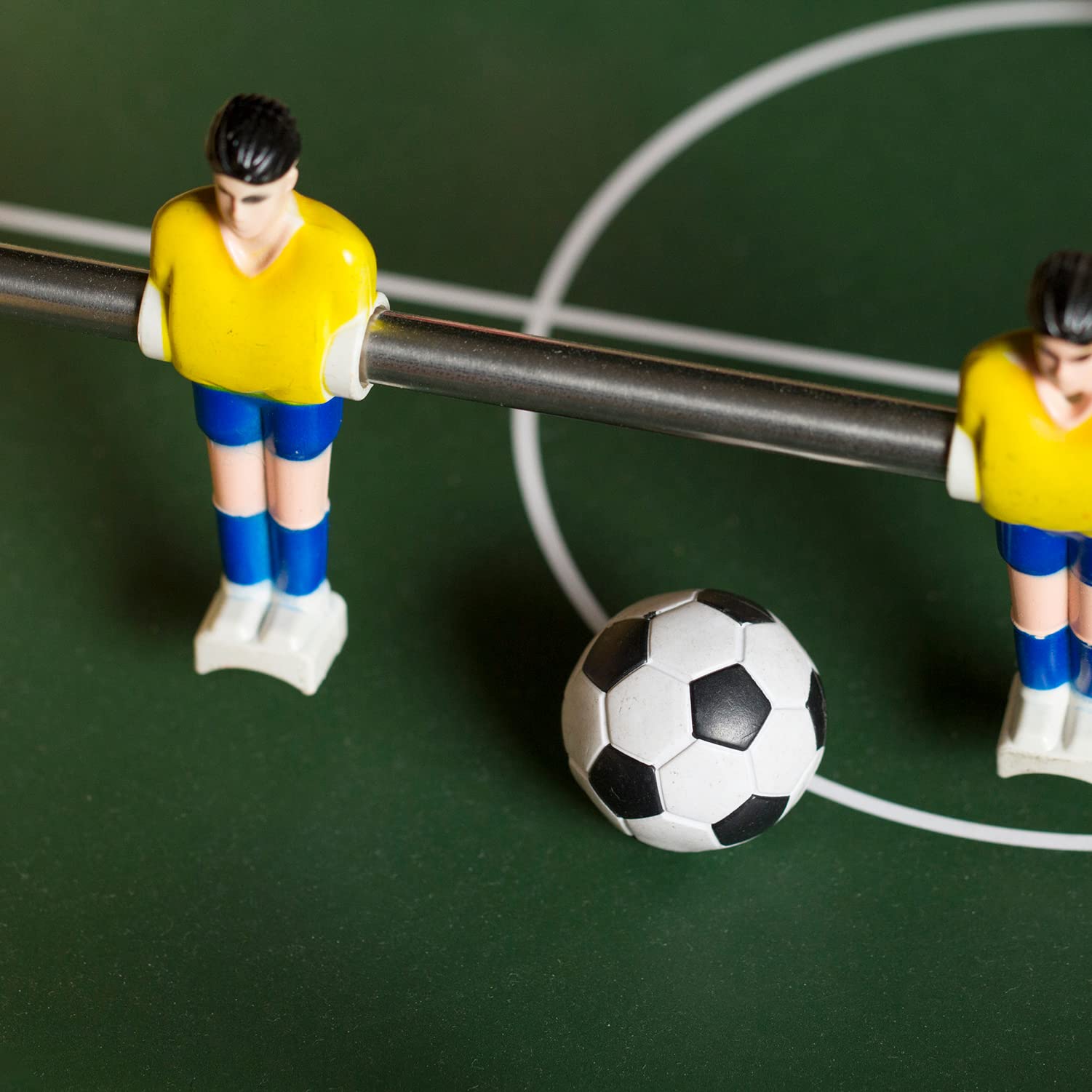 Brybelly Juego de 12 balones de fútbol Mixtos para mesas de fútbol estándar y balones clásicos (6 fútbol Blanco y Negro) (6 Blancos Lisos)