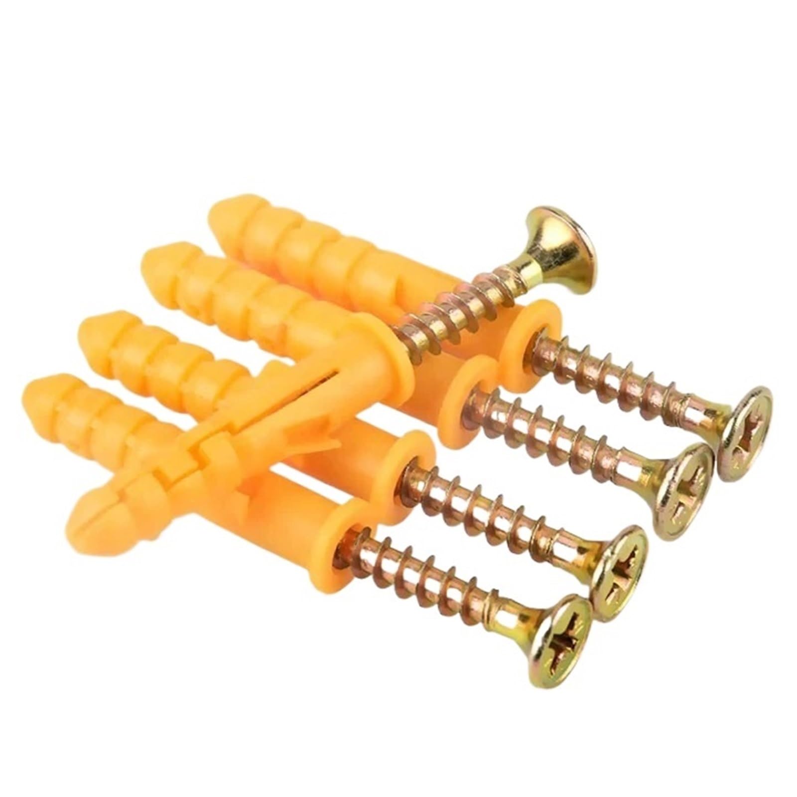 Fisher Tasselli Viti autoperforanti in metallo Kit for cartongesso e ancoraggi a parete di bulloni ad espansione for ancoraggio a spina Hardware(100Sets,M6x80)