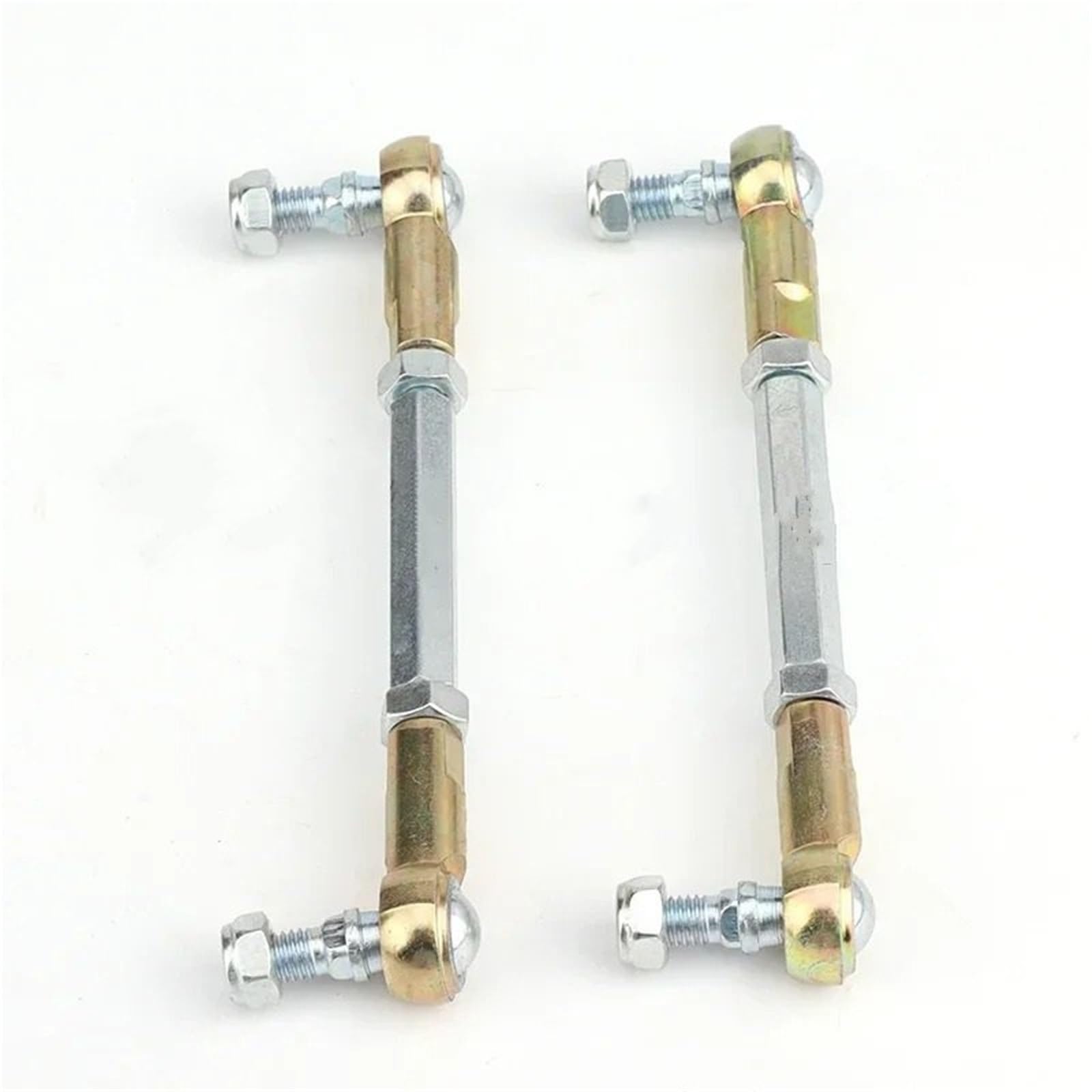 Rótula de suspensión Compatible con 49cc 50cc Go-Kart Buggy Scooter Quad M8 palanca de dirección Kit junta esférica varilla amarre 80mm-315mm(1 pair 300mm)