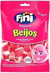 Bala Fini Morango Beijos 90g