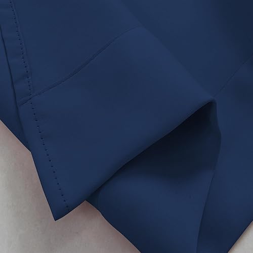 Miniatura 5 de 2 cenefas opacas para ventana, cenefas festoneadas primitivas con bolsillo para barra de cocina, cenefas de ventana para sala de estar, dormitorio,