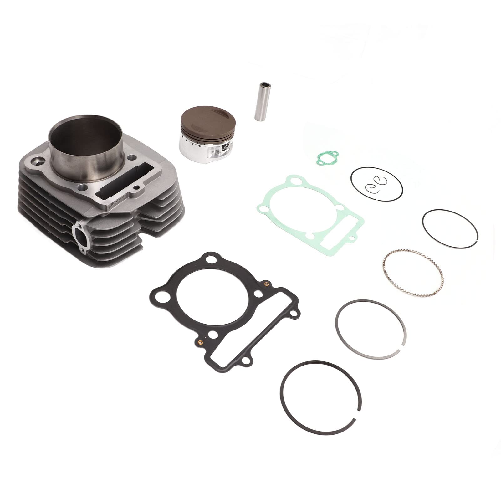 Rosvola Kit estremità Superiore Pistone Cilindro Adatto per Big Bear Wolverine 350 Grizzly 350 Lega di Alluminio Ad Alta Resistenza 13 Pezzi Sostituzione per gli Appassionati di ATV