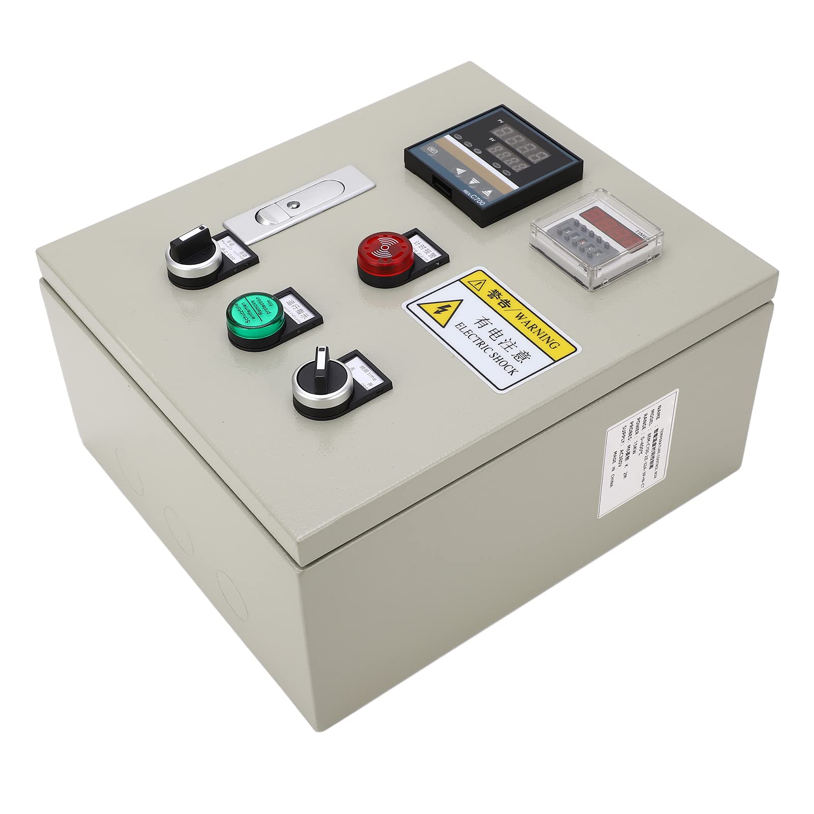 Annadue Controlador de Temperatura PID Caja de Termostato Trifásico 15KW 380V Pantalla Digital de Alta Precisión Control de Temperatura Inteligente para Horno Máquina de Curado UV