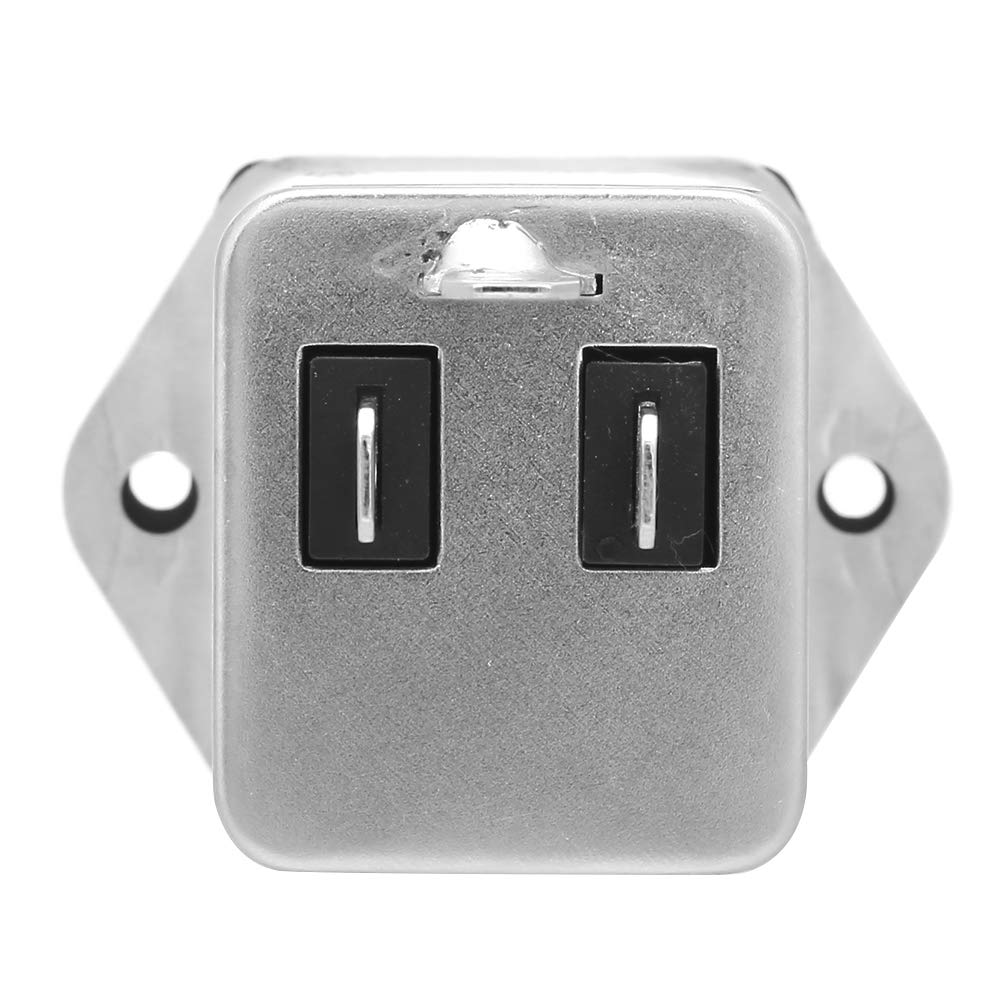 Filtre De Puissance, Filtre D'alimentation, Filtre EMI, Suppresseur de Bruit CW2B-10A T (001) avec Prise de Fusible, Conditionneur de Ligne de Phase Termianl 50/60Hz 125/250V