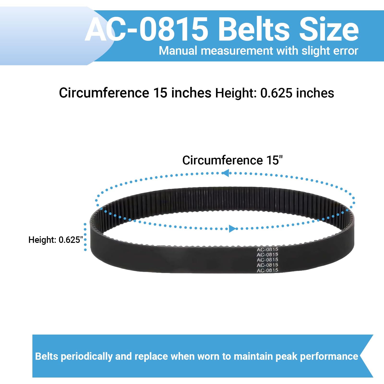 Air Compressor Timing Belt (2-Pack) - Craftsman, DEWALT -2