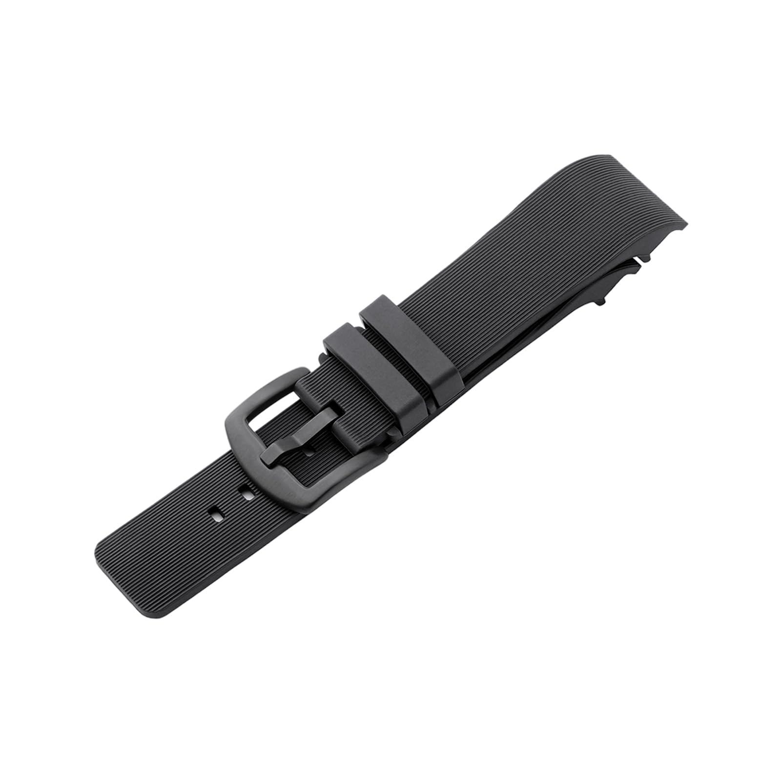 Bracelet de rechange en caoutchouc de silicone souple compatible avec montre Cartier de 23 mm, pour Santos série 100, bleu