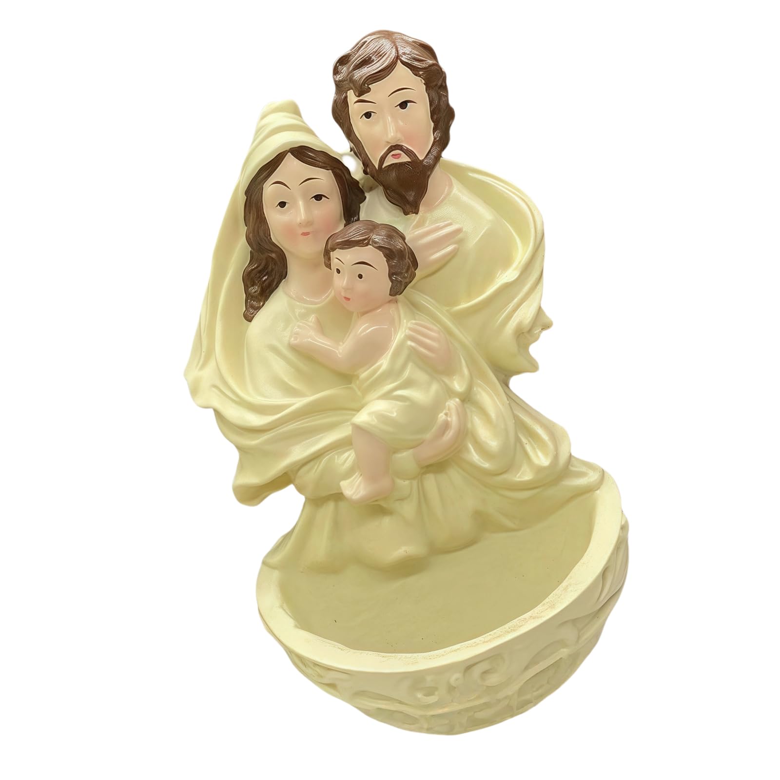 Tsophreniq Resin Holy Family Sculptures with Hook Wall Hanging Decors Christmas Nativity Decorative Figurines for Home Decors Christmas Nativity Decorative Figurine