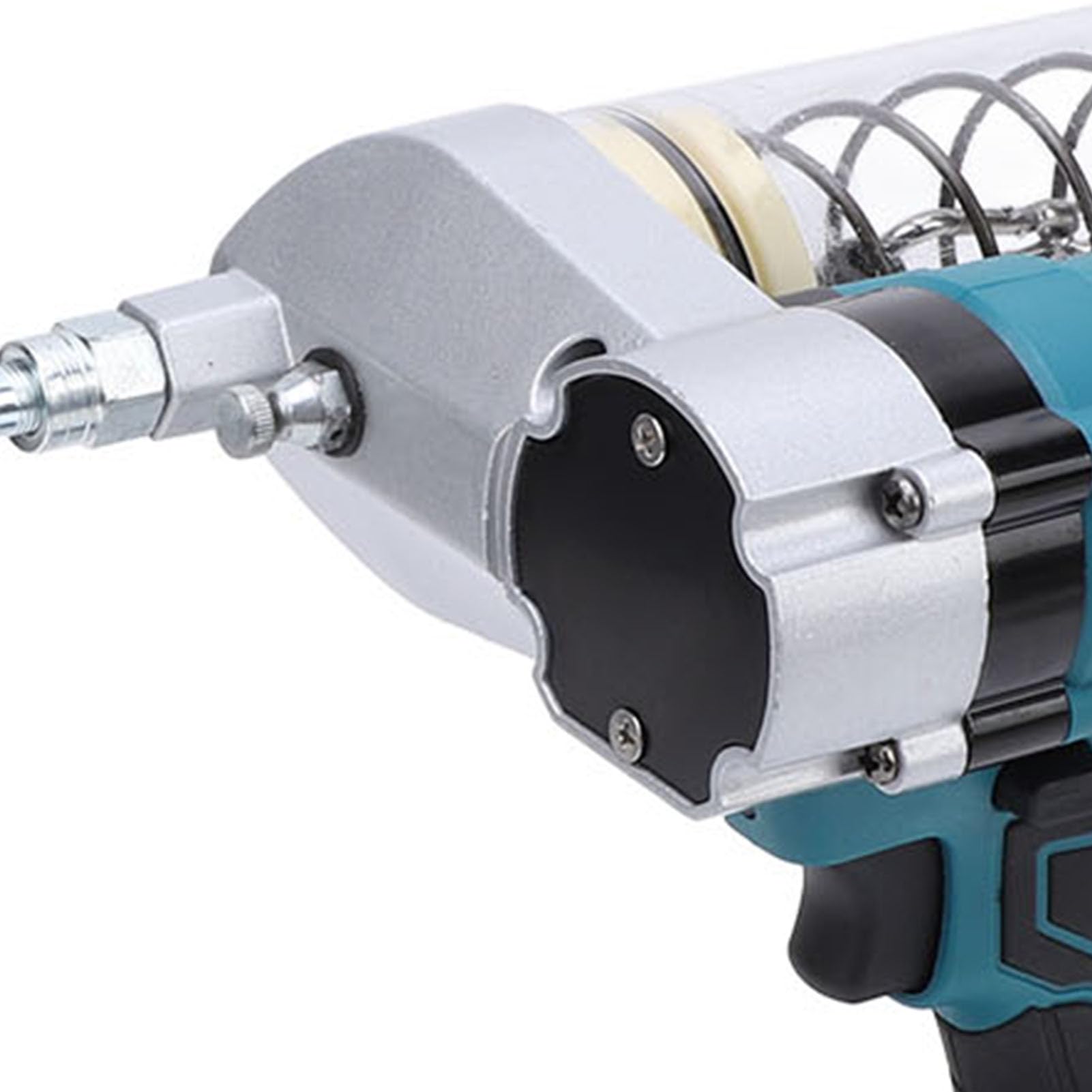 Generic Elektryczny Pistolet Smarowy, Przenośny Wysokociśnieniowy 12000 PSI Przepływ 6 Uncji/Min Zmienna Prędkość Spustu Automatyczny Pistolet Smarowy z Wbudowaną Diodą LED