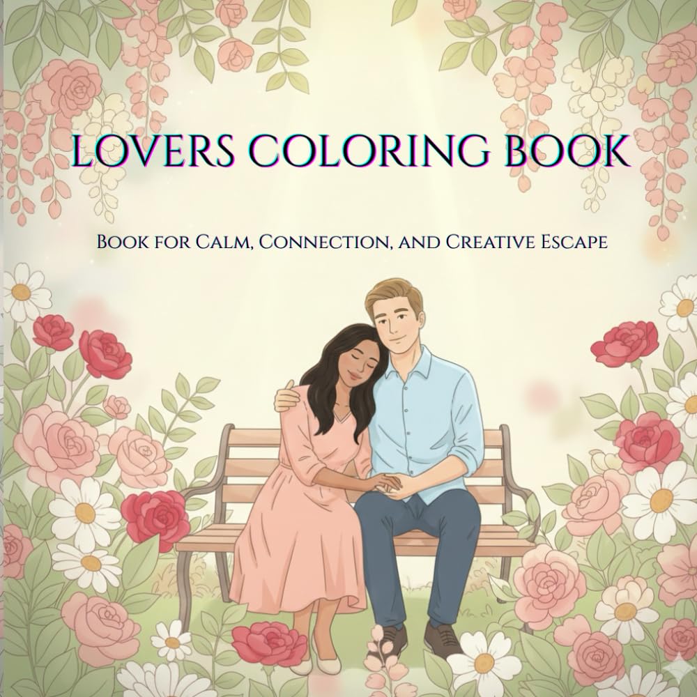 LOVERS COLORING BOOK: A Romantic Adult Coloring Book for Calm, Connection, and Creative Escape