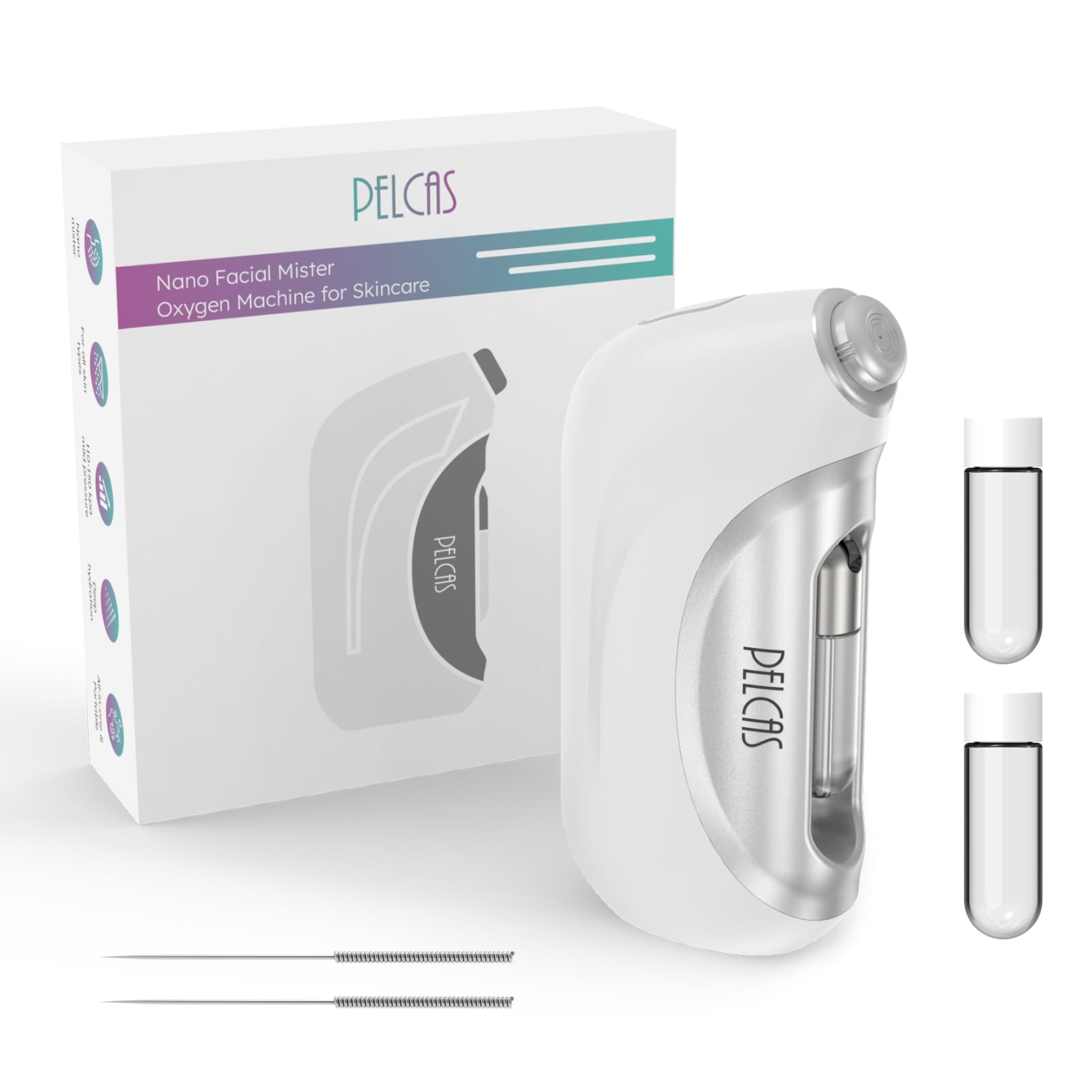 Amazon.com: PELCAS Nano Facial Mister, Cordless Face Sprayer 0.2mm