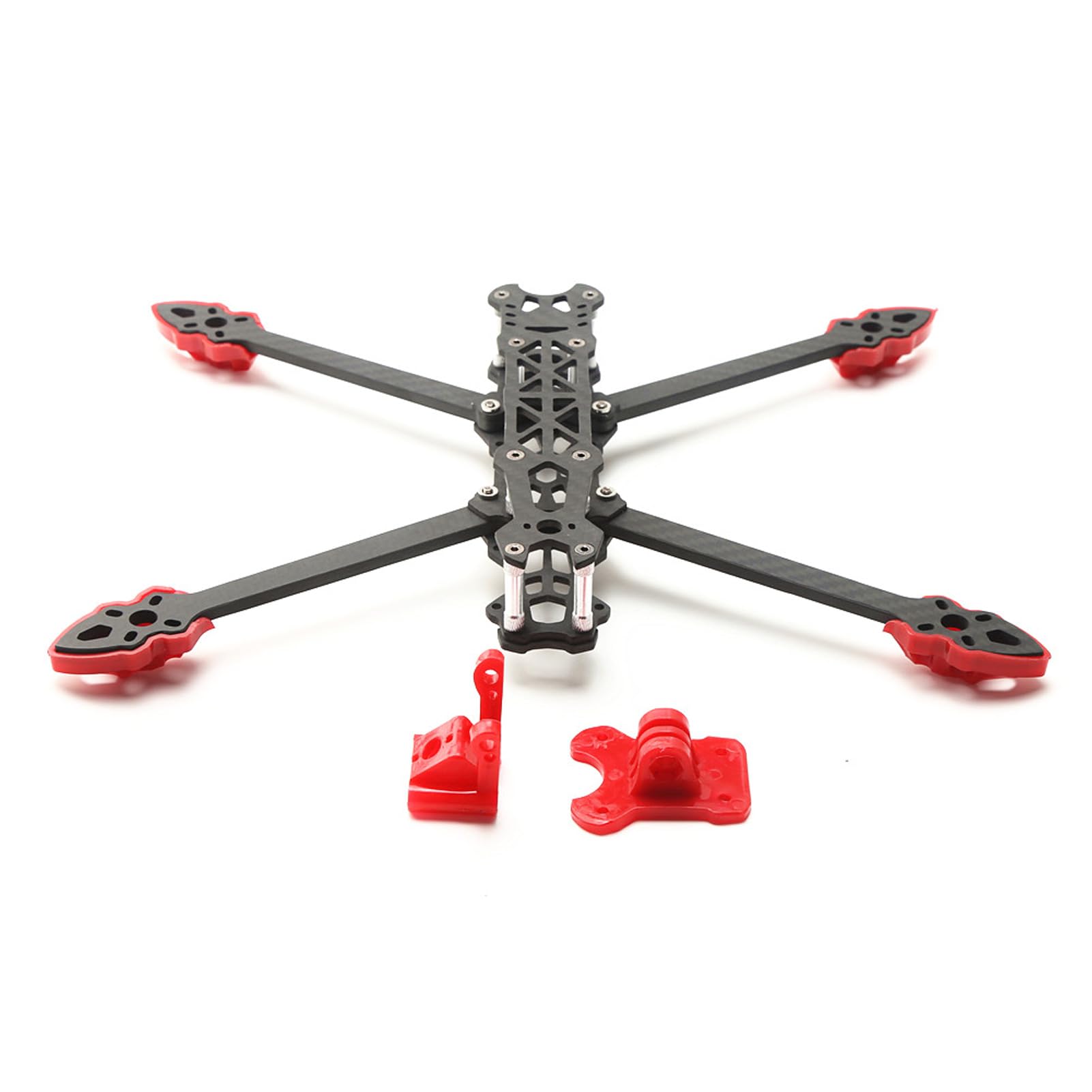 Telaio per Drone da Corsa RC da 7 Pollici 295 Mm, Kit Telaio per Drone da Corsa FPV in Fibra di Carbonio Compatibile con RF Kiss F3 F4 F7 (rosso