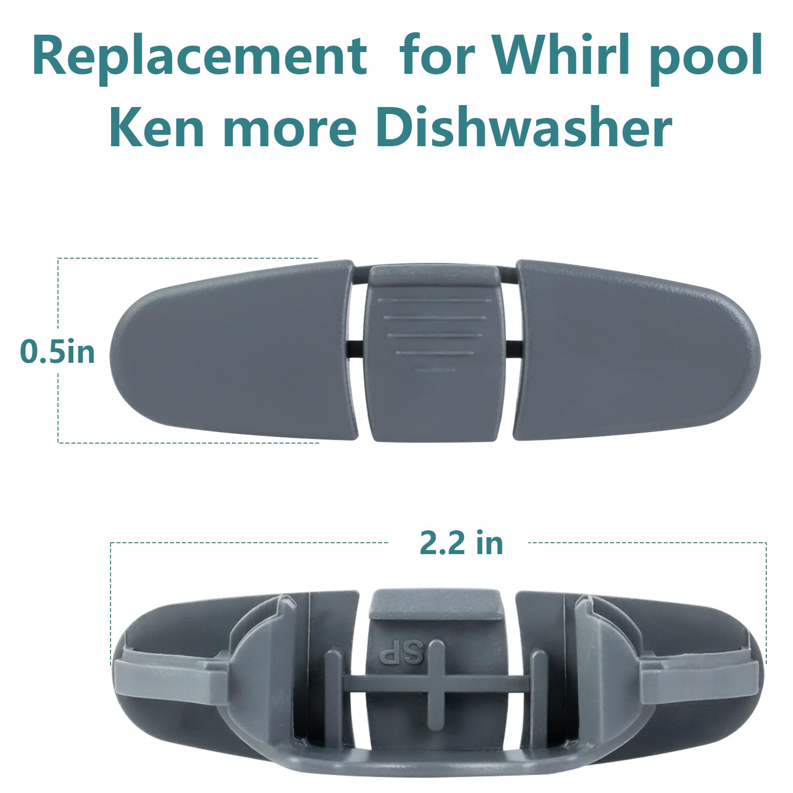 Dishwasher Rack Slide Rail Clip - Replacement -2 Dishwasher Rack Slide Rail Clip - Replacement -2