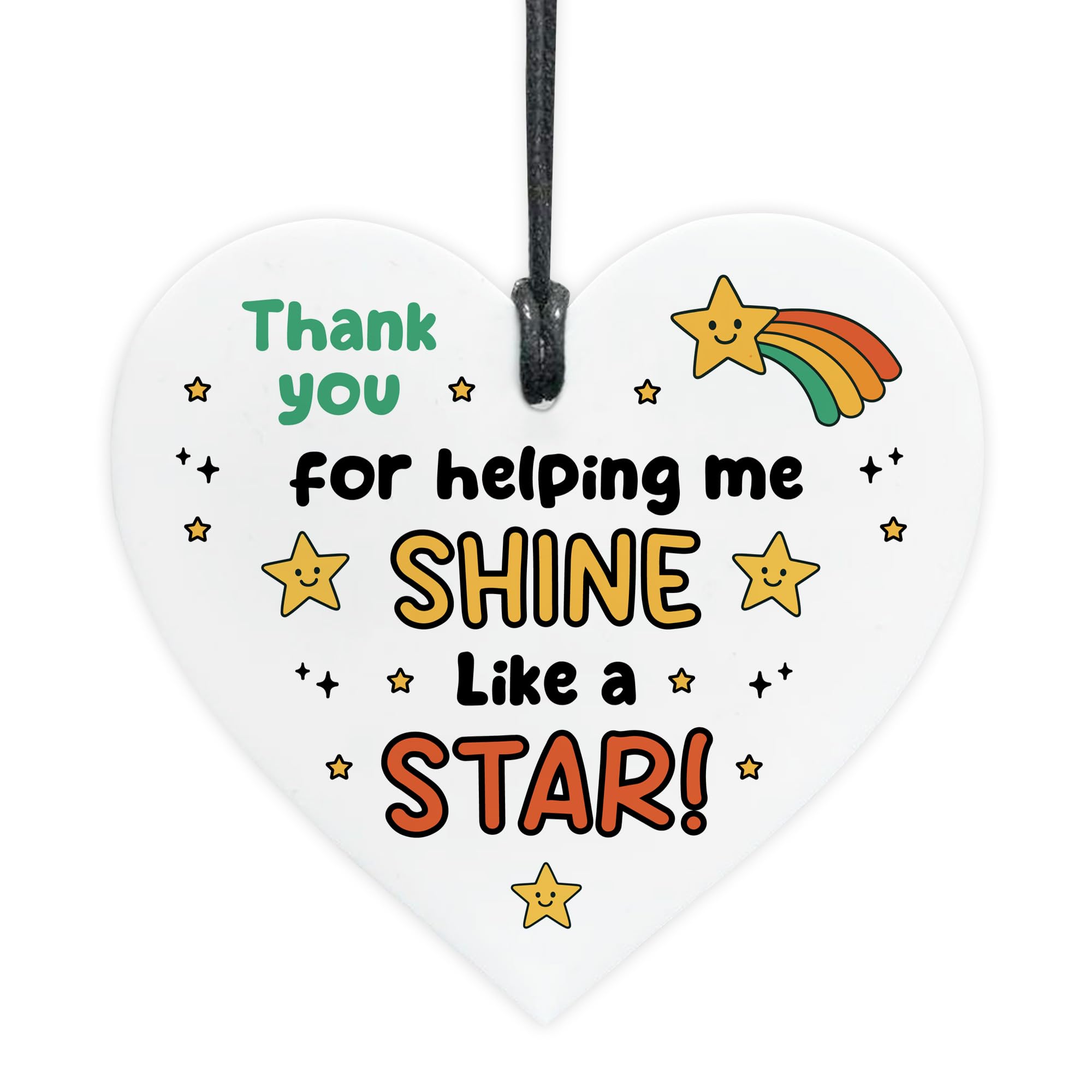 Red Ocean Present For Teacher End Of Term Leaving Gift Thank You For Helping Me Shine Gift Teacher Teaching Assistant Him Her Men Women Keepsake